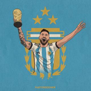 Messi World Cup 4k PS5 wallpaper