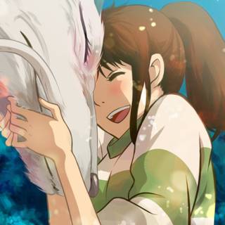 Anime hug wallpaper