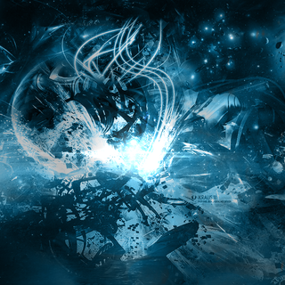 Space painting wallpaper