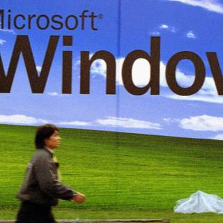 Windows XP default wallpaper