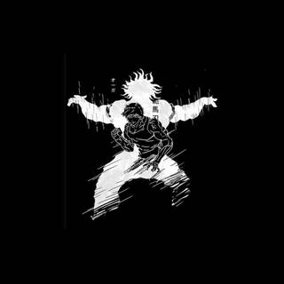 Baki black and white wallpaper