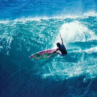 Blue surf wallpaper