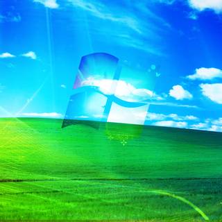Windows XP default wallpaper