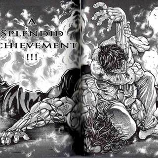 Baki black and white wallpaper