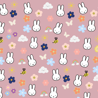 Miffy desktop pink wallpaper
