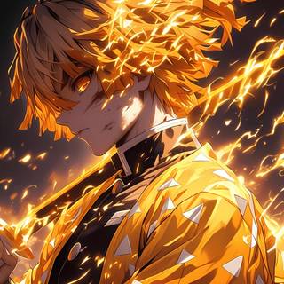 Zenitsu PS5 wallpaper