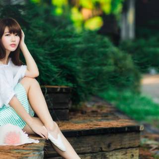 Asian women wallpaper