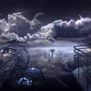 Dark sci-fi 4k wallpaper