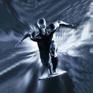 Silver Surfer in space wallpaper