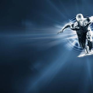 Silver Surfer portrait Windows wallpaper