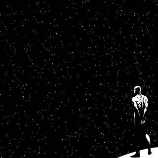 Silver Surfer in space wallpaper