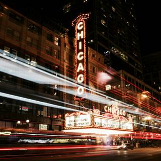 Chicago night 4k wallpaper