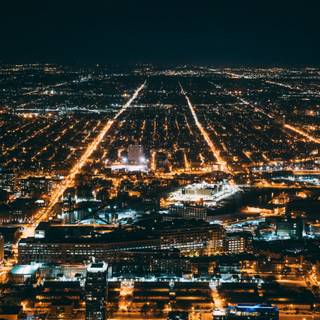 Chicago night 4k wallpaper