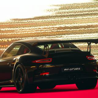 Black Porsche 911 GT3 RS 4k PC wallpaper