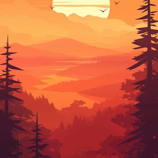 iPhone orange 4k wallpaper