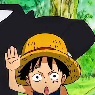 Kid Luffy phone wallpaper