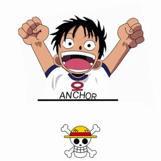 Kid Luffy phone wallpaper