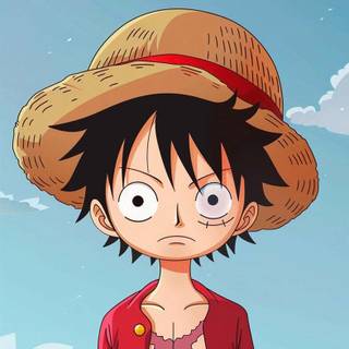 Kid Luffy phone wallpaper