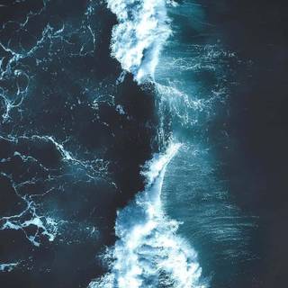 Dark ocean phone wallpaper