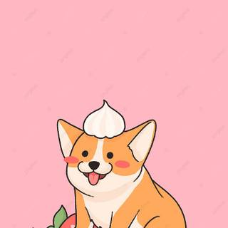 Cute Corgi phone wallpaper