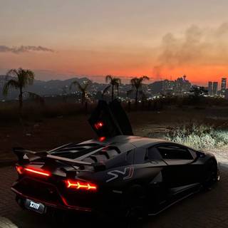 Lamborghini SVJ phone wallpaper