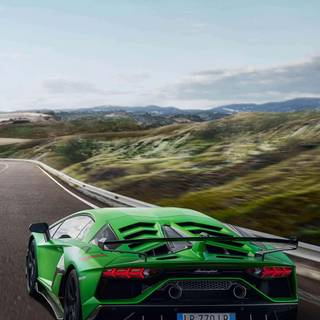 Lamborghini SVJ phone wallpaper