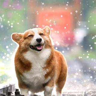 Cute Corgi phone wallpaper
