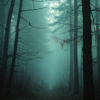 Foggy forest iPhone wallpaper