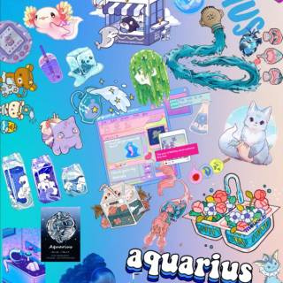 Aquarius iPhone wallpaper