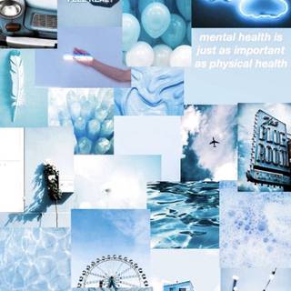 iPhone aesthetic blue wallpaper