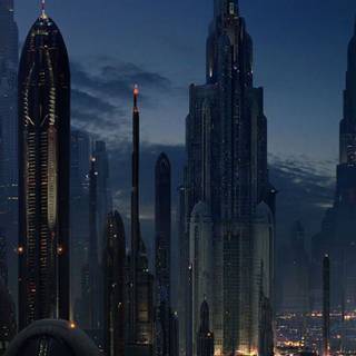 Coruscant iPhone wallpaper