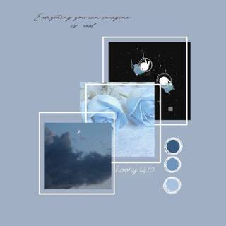 iPhone aesthetic blue wallpaper