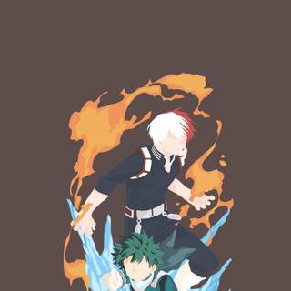 Anime minimalistic phone wallpaper