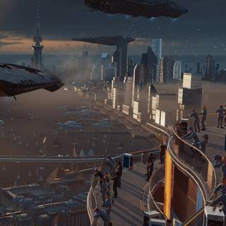 Coruscant iPhone wallpaper