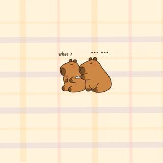 Capybara desktop wallpaper