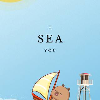 Kawaii capybara wallpaper