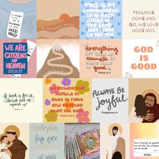 Christian collage desktop wallpaper