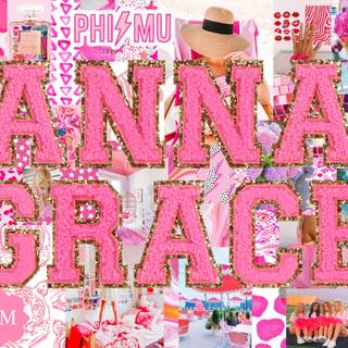 Preppy pink desktop wallpaper