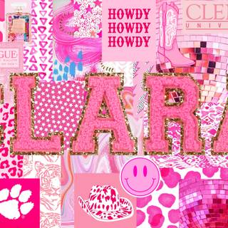 Preppy pink desktop wallpaper