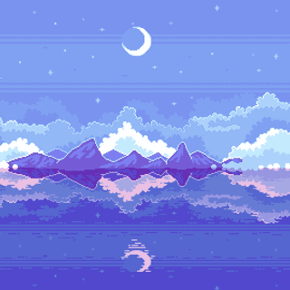 Aesthetic pixel desktop wallpaper