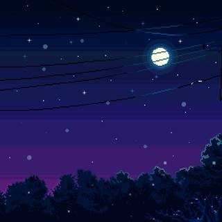 Aesthetic pixel desktop wallpaper