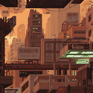 Aesthetic pixel desktop wallpaper