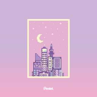 Aesthetic pixel desktop wallpaper
