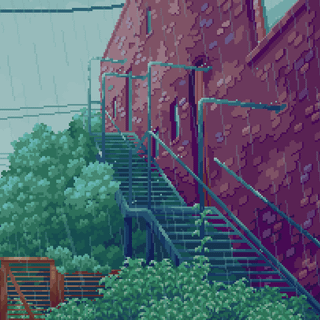 Aesthetic pixel desktop wallpaper