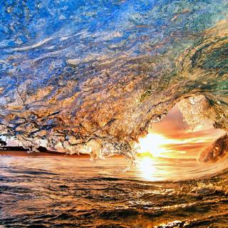 Desktop waves wallpaper