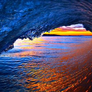 Desktop waves wallpaper