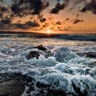 Desktop waves wallpaper