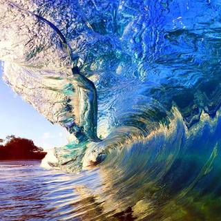 Desktop waves wallpaper