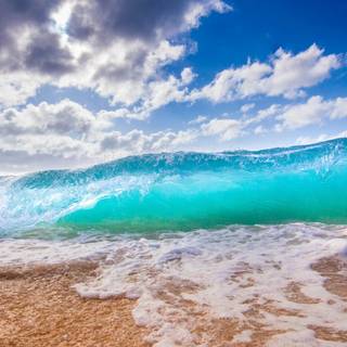 Desktop waves wallpaper