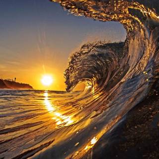 Desktop waves wallpaper